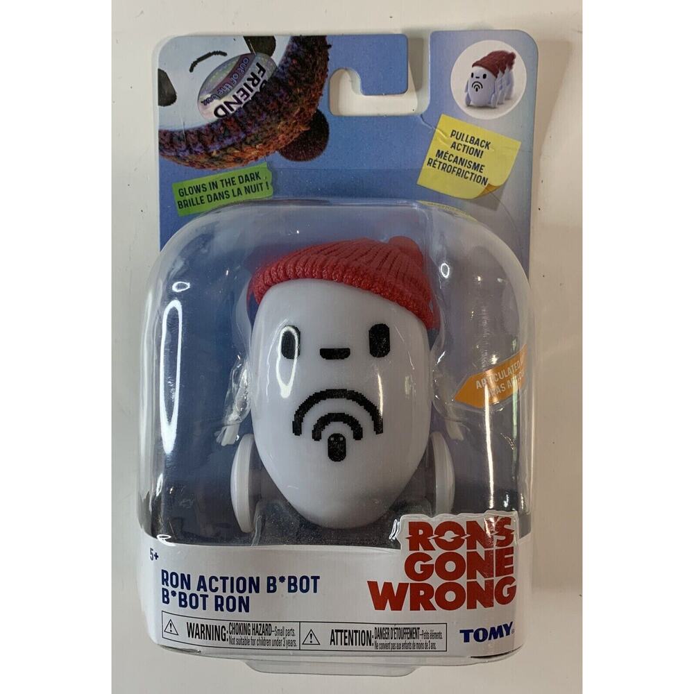 TOMY Ron's Gone Wrong Action B Bot Ron - Glow In The Dark Pullback Figure New